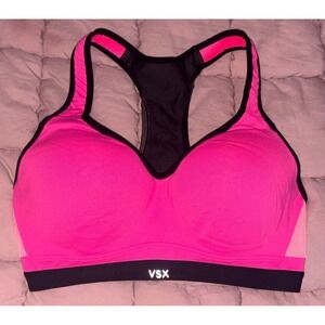 Victoria's Secret VSX Sport Pink Racerback Sports Bra Size 34D